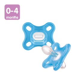 MAM Comfort Pacifiers, Newborn Pacifiers (2 Pacifiers with 1 Sterilizer Case) MAM Pacifiers 0-4 Months, Best Pacifier for Breastfed Babies, Silicone Pacifiers for Boys