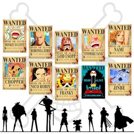 TYZZHOA 25PCS Anime [OP] Wanted Posters 30x21cm, New Bounty Edition (Retro)