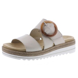 Rieker Women's Jocelyn 51 Sandal, Kreides/Pebble, 8.5-9