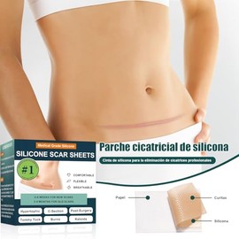 Parches de Silicona para Eliminar Cicatrices, Tratamiento Profesional para Cicatrices Antiguas y Nuevas, Reduce Queloides, Efectivo para Cesárea, Ciru