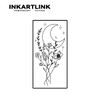 INKARTLINK Cell Colored Tattoo Stickers, Set of 2, Waterproof, Fashionable,