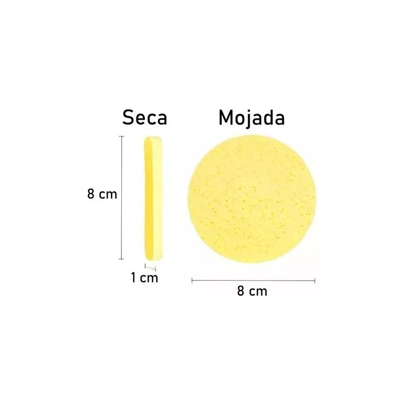 Universo en Linea Esponja Fibra Celulosa Natural Limpieza Facial Pachs