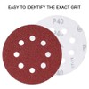 50PCS Sanding Discs Pads 40 Grits 5 Inch Hook and