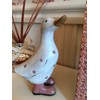 David's Polka Dot Duck Small Pink Ornament