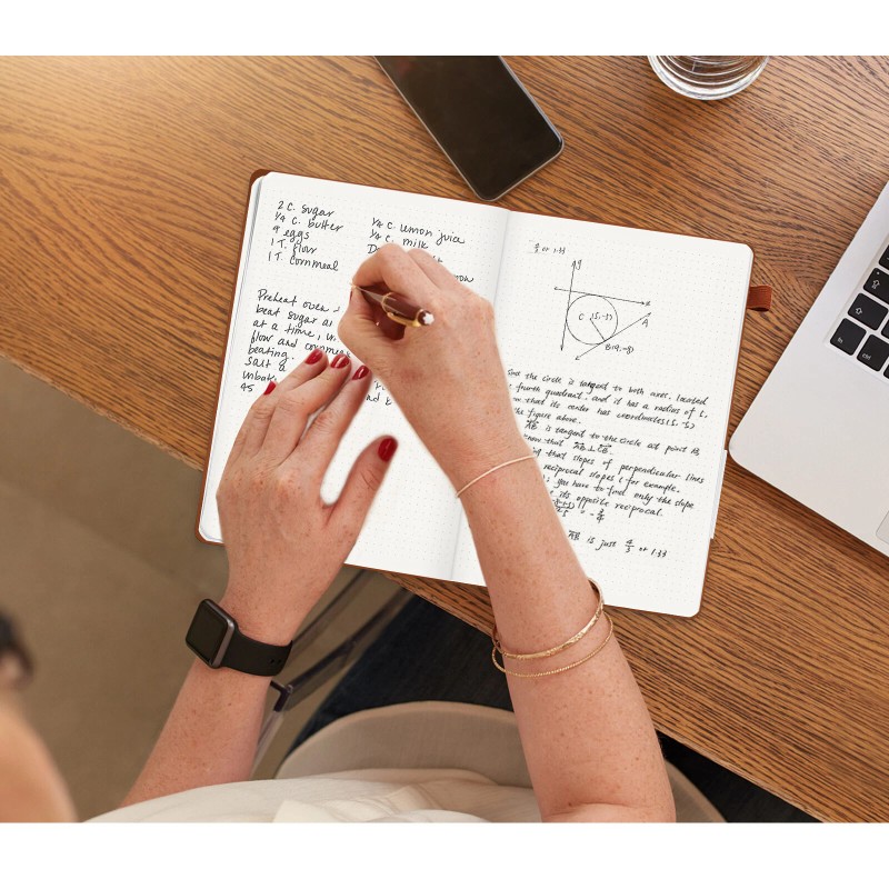 Unbranded Dotted Notebook A5 Bullet Dotted Journal Hardcover Dot Grid