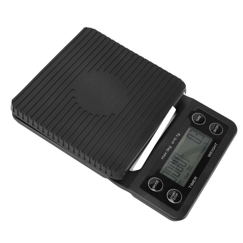 Digital Coffee Scale with Timer Waterproof Silicone Mat High Accuracy