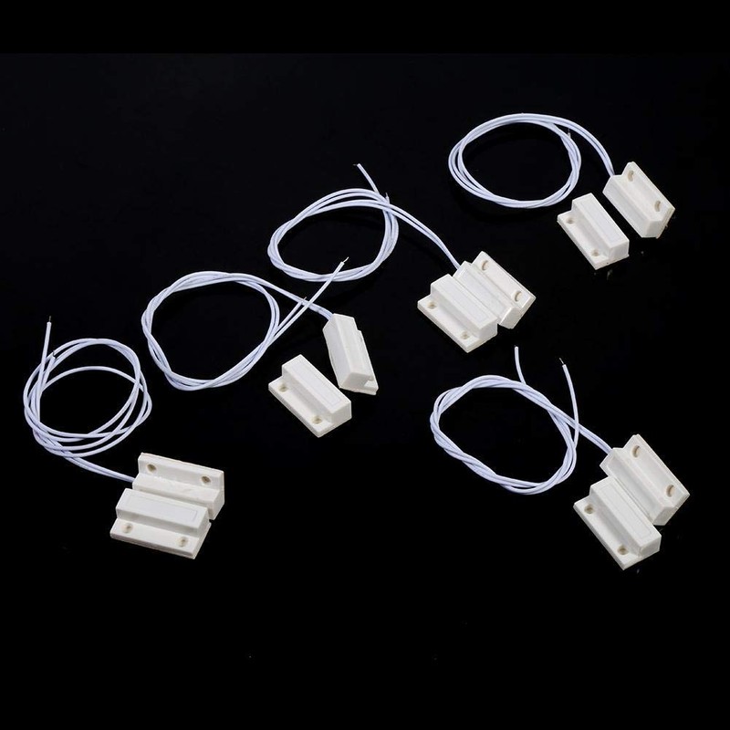 Door Window Sensors Alarm, 5pcs MC-38 Recessed Wired Door Window