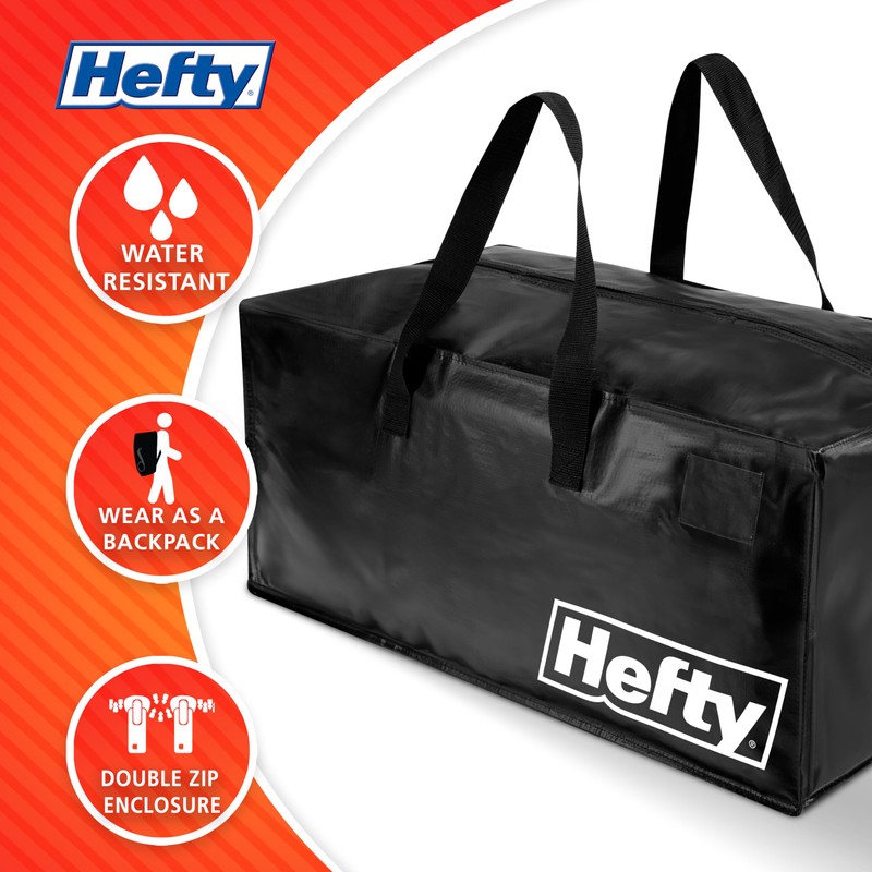 Hefty Moving Bag – Extra Large Double Zipper Backpack –