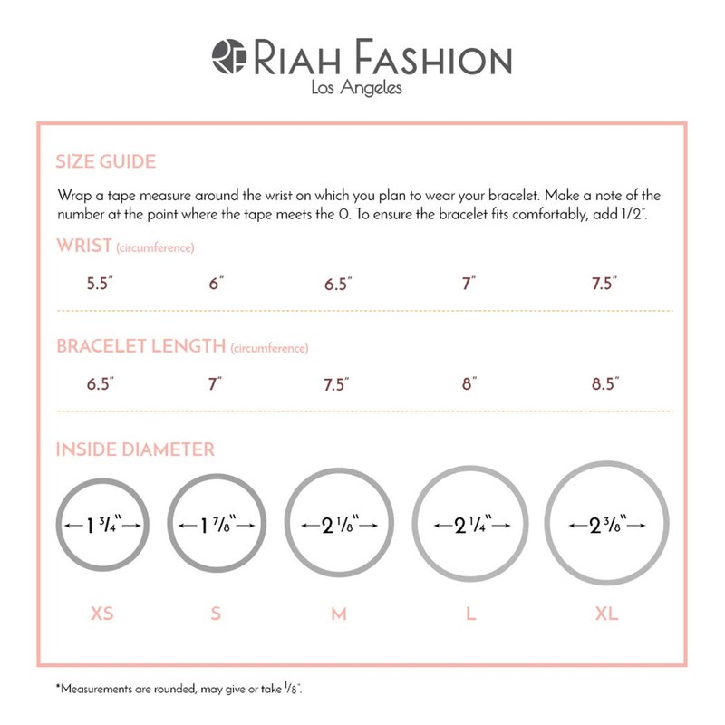 RIAH FASHION Bohemian Acrylic Druzy Multi-Layer Bead Statement Bracelet -