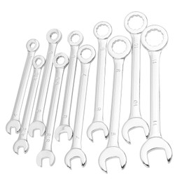 HaoTrade 10 Piece Mini Ignition Wrench Set, Combination Wrench Set, Metric 4mm-11mm Open End and Box End Spanner Carbon Steel Spanner with Portable Pouch for Assembling Furniture Small Equipment