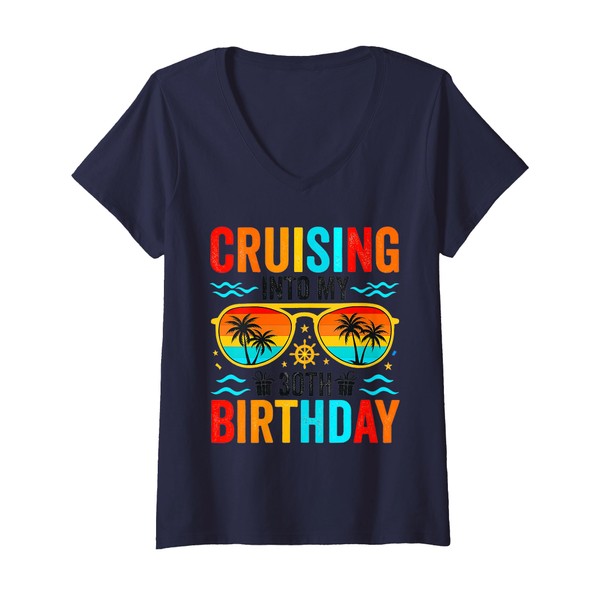 Womens Cruising Into My 30th Birthday Cruise Vacation Gifts sqaud