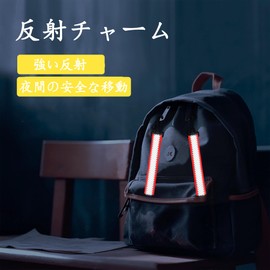 DEVENTORZ Reflective Lanyard Reflector Key Chain Set of 3 Night Traffic Safety Luminous Safety Reflector Adults Children Elderly Work School Commute to School or Kindergarten Reflective Bag Charm