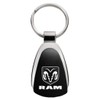 Dodge Ram Black Tear Drop Key Chain
