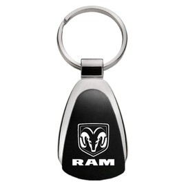 Dodge Ram Black Tear Drop Key Chain