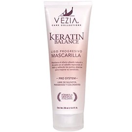 Mascarilla Keratine Balance Liso Progresivo Vezia -Care Collections Sin Sulfatos Ni Parabenos PRO SYSTEM Mantiene Efecto Alisado Natural 250 ml