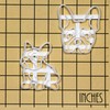 Set of 2 French Bulldog Cookie Cutters (Designs: Body &