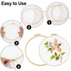 Phinus 6 Pcs Embroidery Hoop 6 Size, Round Plastic Cross