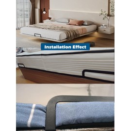 Mattress Retainer Bar Keep Mattress Topper from Sliding Slide Stopper to Prevent Sliding Holder in Place Gripper 2PCS