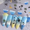 Summer Nail Art Stickers 5D Embossed Ocean Nail Art Decals