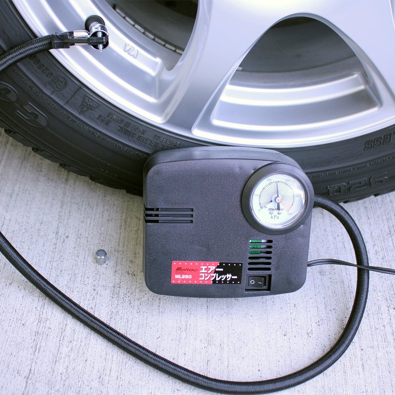 Meltec ML250 Air Compressor (Automobile/Motorcycle) Maximum Pressure 72.5 psi (500