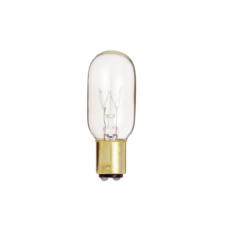 Satco S4721 130V DC Bayonet Base 25-Watt T8 Light Bulb,