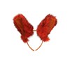 Deluxe Orange Fox Ears Headband - Faux Fur Ears with