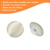 sourcing map 30pcs Satin Buttons 0.5" (12.5mm) Smooth Satin Covered
