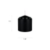 Mega Candles 12 pcs Unscented Black Votive Candle, Hand Poured