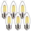 FLSNT Dimmable LED Candelabra Bulbs, 60W Equivalent LED Chandelier Light