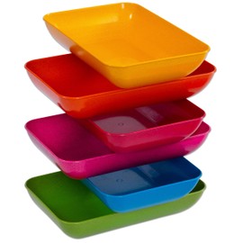 Betzold - Material Tray Set Made of TreeNside Material 6 Pieces - Craft Bowls Plastic Bowls Nursery
