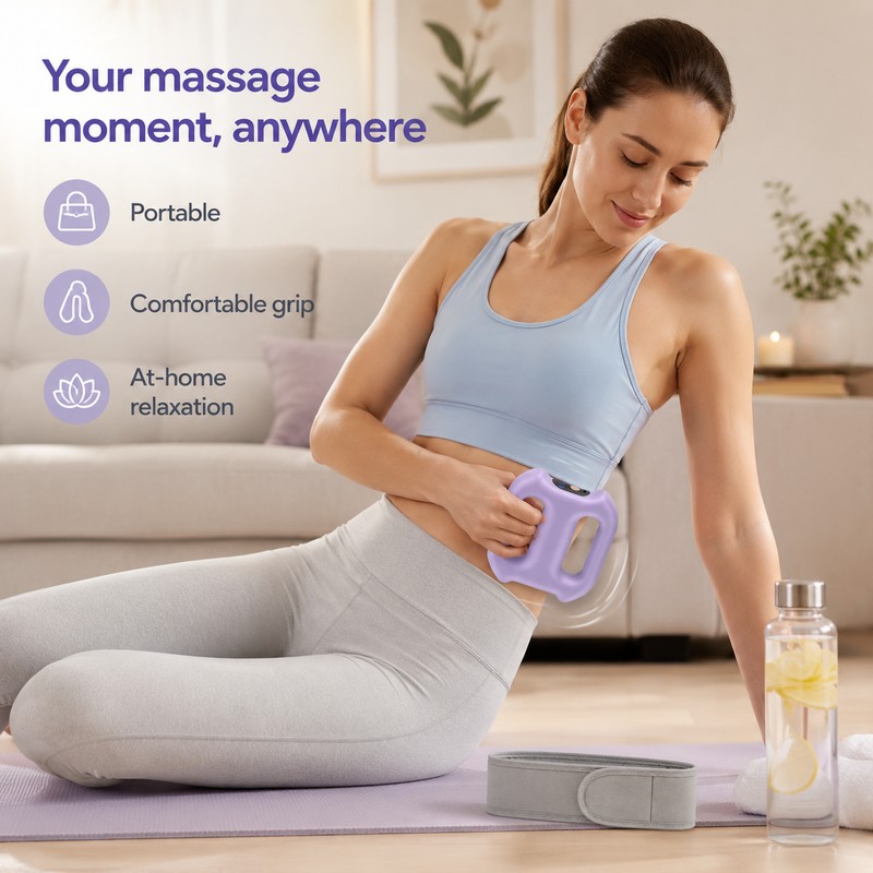 Rechargeable Ring Body Massager for Relaxation – 5-Speed Vibration Massage