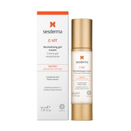 Sesderma C-Vit Crema Gel facial revitalizante actividad antioxidante, hidratante, antiarrugas e iluminadora 50ml                                      