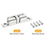 sourcing map 4Pcs 2.30" Double Ball Tension Roller Catch Zinc