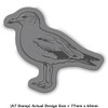 'British Seagull' Rubber Stamp - Unmounted Design for Crafting &