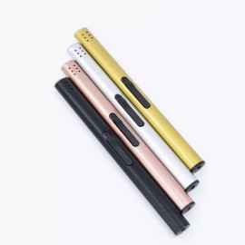 Undisclosed Candle Lighter Butane Slim Refillable - Gold