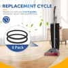 KeeTidy Vacuum Belt, 6 Pack Belt 30563B Round Vacuum Cleaner