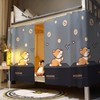 Navhao 2 Panels,Bottom Bunk Bed Curtains Cloth Bed Canopy Students
