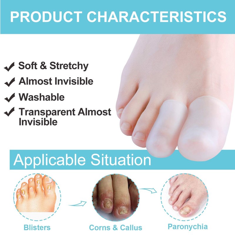Welnove 12Pcs Gel Toe Cap Protector - Cushions and Protects