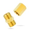 GASHER 12PCS Brass Pipe Fitting, 3/8" x 3/8" BSP Male