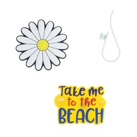 JULAI Charm-Zubehör für Bogg Bag – niedlicher dekorativer Charm, perfekt zum individuellen Gestalten Ihrer Taschen, Gummi-Strandtaschen-Zubehör, Charms, 3 Stück, one size for all, Gummi, Kein