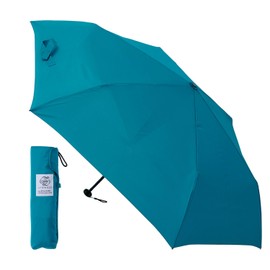 Moon Bat urawaza Folding Umbrella, Solid Color, 3 Seconds Folding Umbrella, turquoise (turquoise blue)