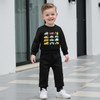 Fufuriprefer Toddler Baby Boy Fall Outfit Vehicle Print Long Sleeve