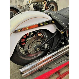 DIY Harley Softail BRASS TOP HAT Rear Fender Strut Bolts 2018 - Up FXST 905