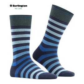 Burlington Men's Blackpool M SO Cotton Patterned 1 Pair Socks, Blue (Marine 6121) new - eco-friendly, 6.5-11