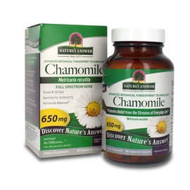 Nature's Answer Chamomile Flower 90 Vegetarian Capsules | Relaxation Support | Helps with Digestion | Natural Calming Aid (Pack of 1)