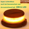 ETUKER 12 V 24 V White Rotating Light Magnetic Flash