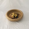 Round Bread Baskets Bamboo Hand Woven Fruits Vegetable Storage Basket