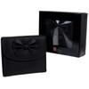 Gorjus Ladies Leather Wallet with Bow, black, Casual
