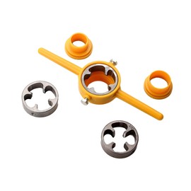 AIMALL 6Pcs/Set Plumbing Thread Maker Set, Plastic and Metal Pipe Dies with Magnetic Fastener for Pipe Threading, Hand Tool Kit