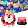Christmas Candy Iron Box Roly Poly Design Santa Claus Snowman